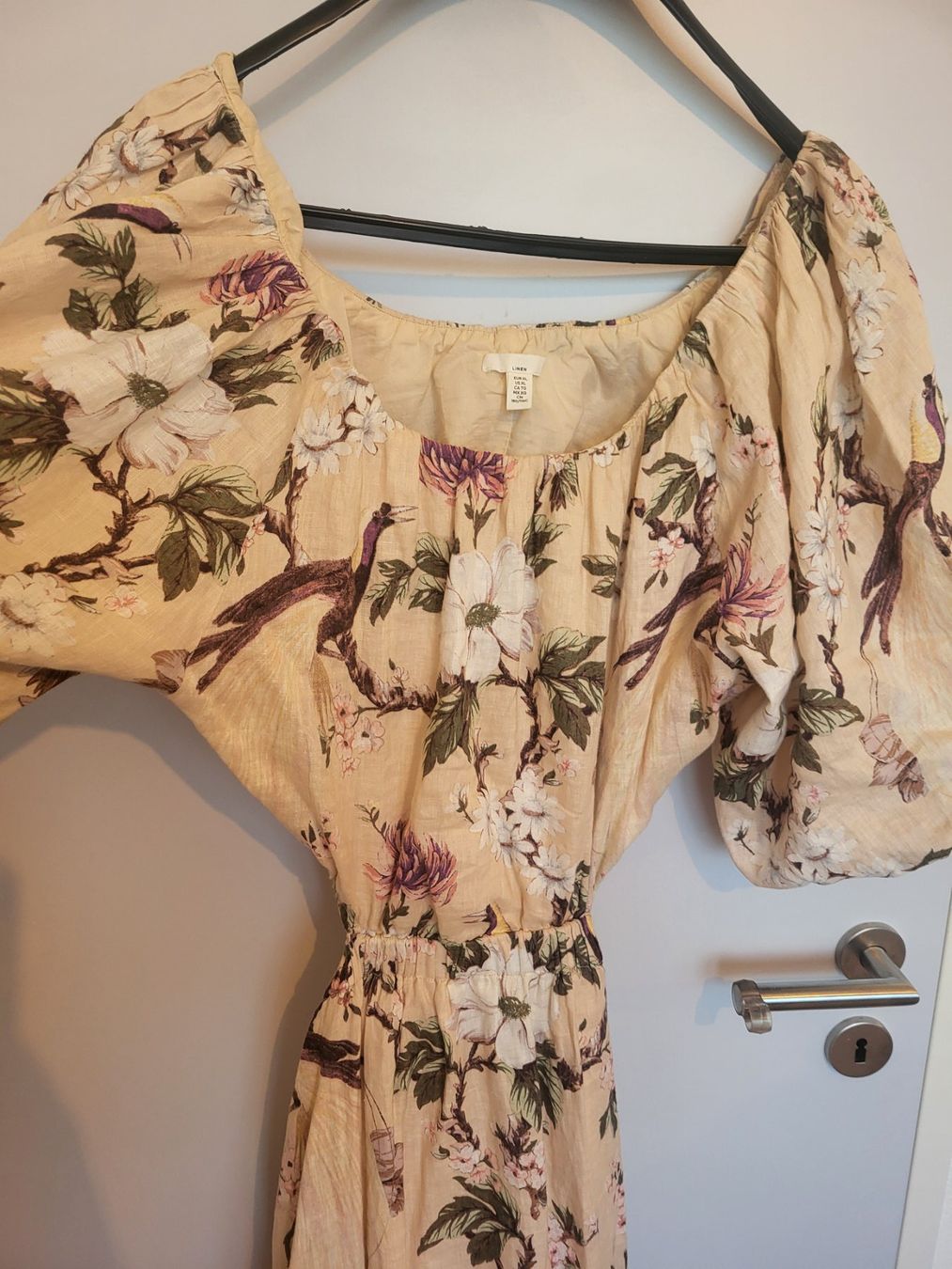 H&M Vestiti: H&M Leinen Maxikleid mit Puffärmeln gr. XL – Usato da Boswil venduto da i12i 5