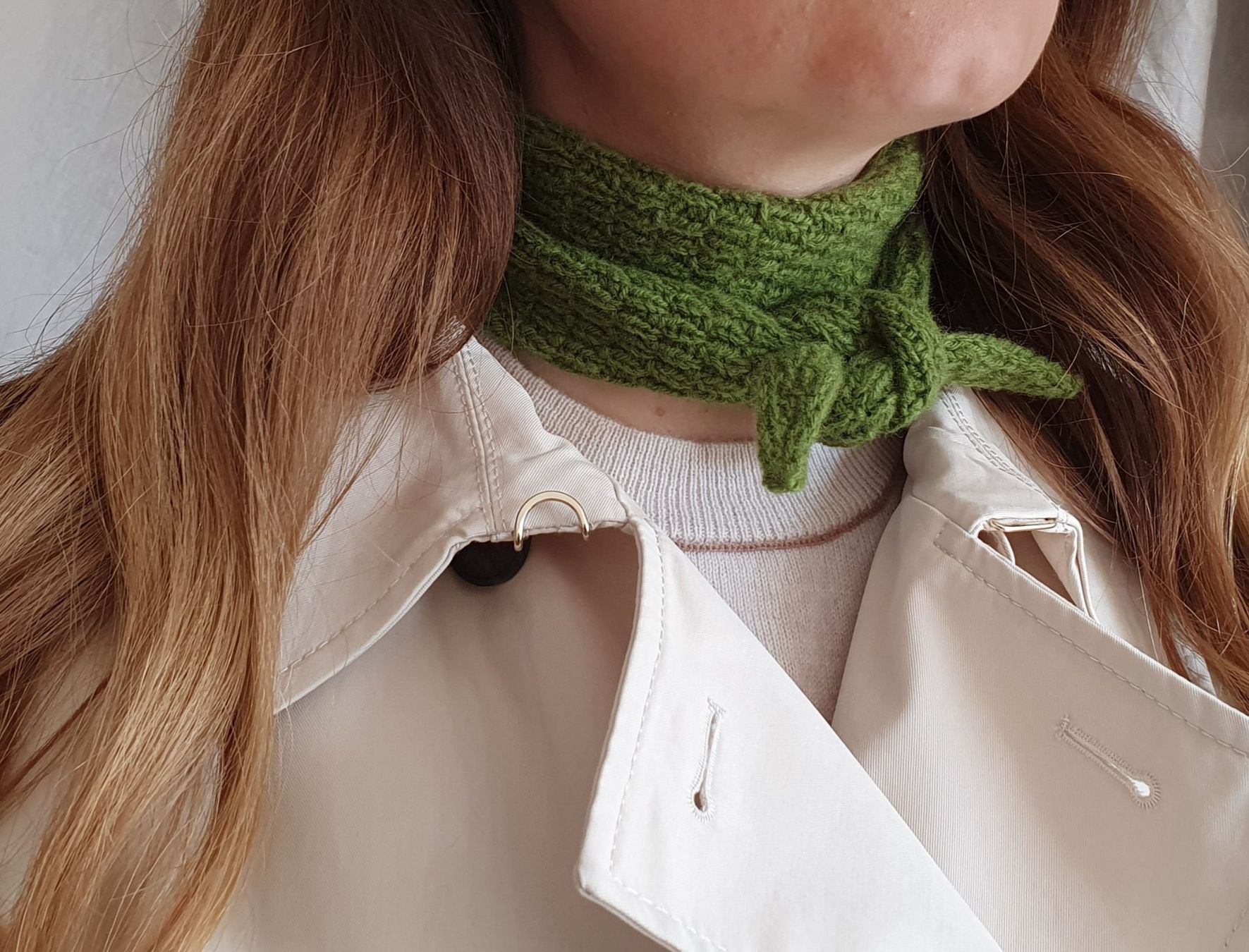 Foulard & Sciarpe: Mini scarf, Strickschal, Handgestrickt, Unikat, Geschenk – Nuovo e nell'imballaggio originale da Neunkirch venduto da Sandramay 6