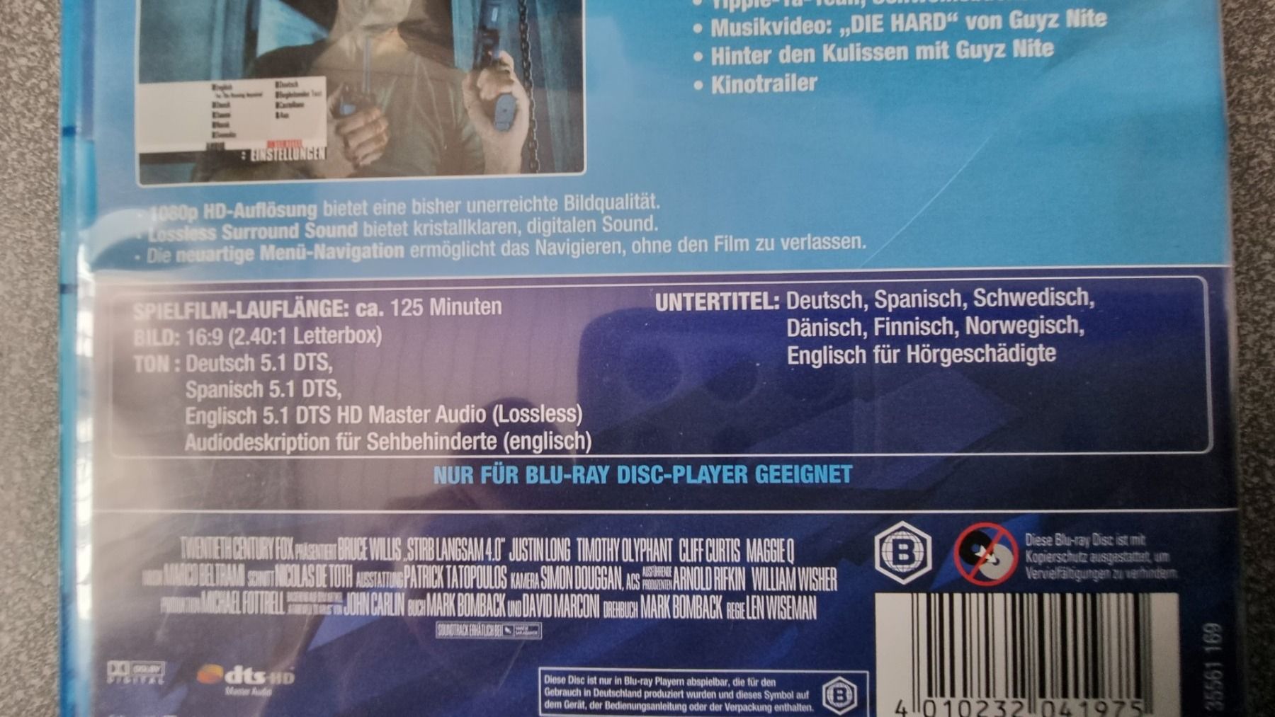 Tutti i DVDs: Blu Ray - Stirb Langsam 4.0 - Bruce Willis – Usato da Oetwil am See venduto da fineli2 1