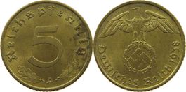 5 Pfennig Deutsches Reich 1938 A