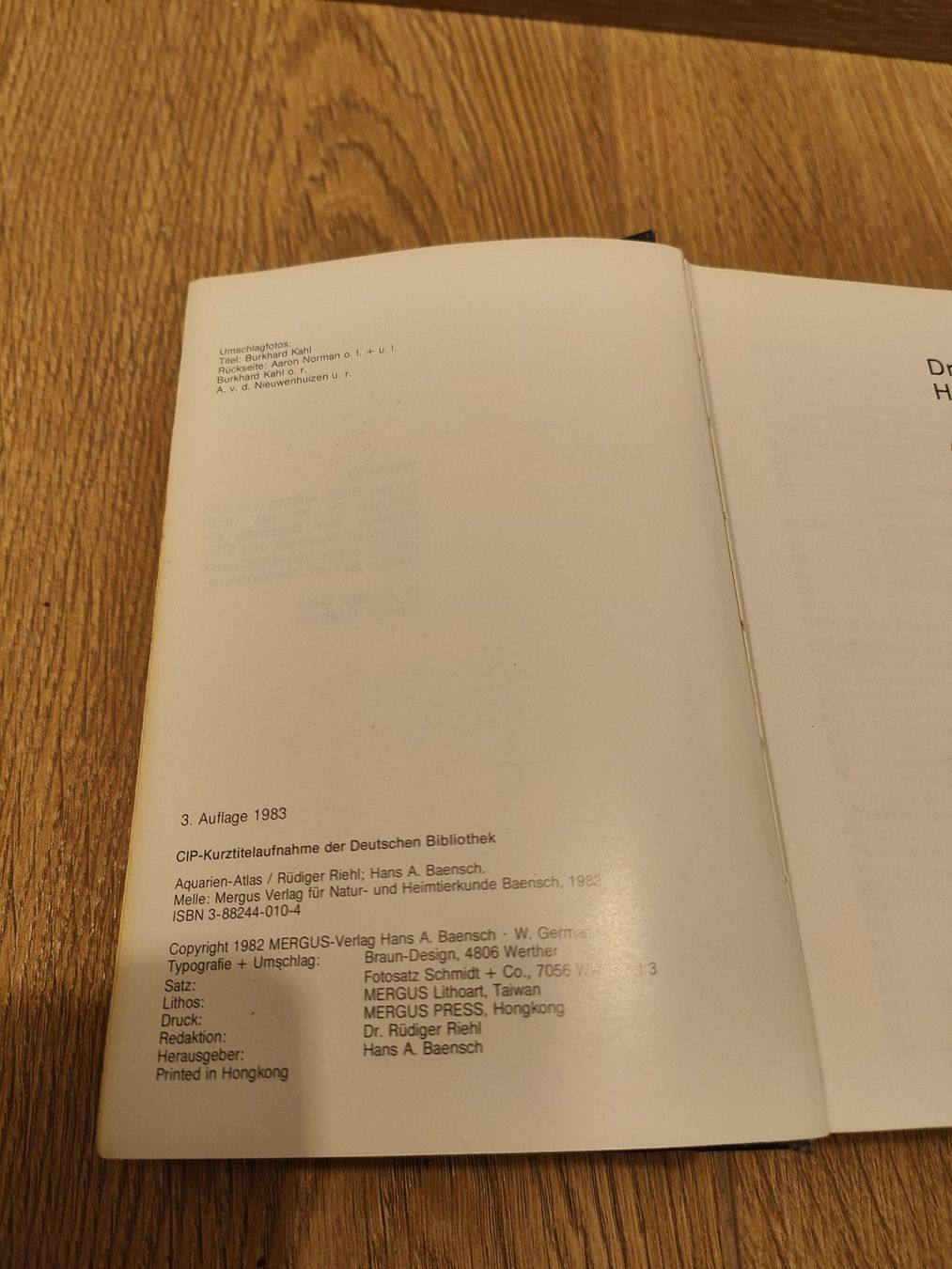 Bücher: Aquarium Atlas Band 1 – Gebraucht aus Marbach LU von Hat239 3