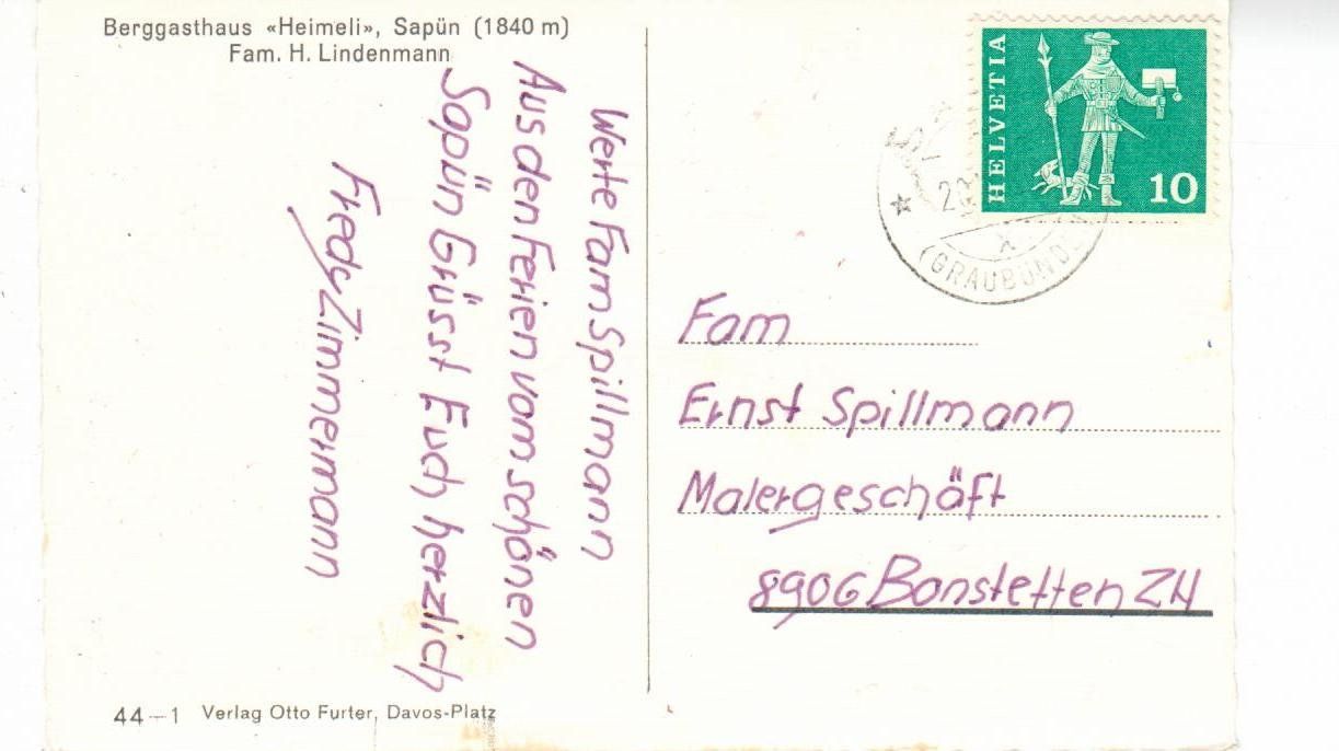 Cartoline postali: Berggasthaus Heimeli Sapün – Usato da Wolhusen venduto da Curver9 1
