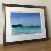 Korsika Moderne Kunst Impressionismus Meer Felsen Acryl