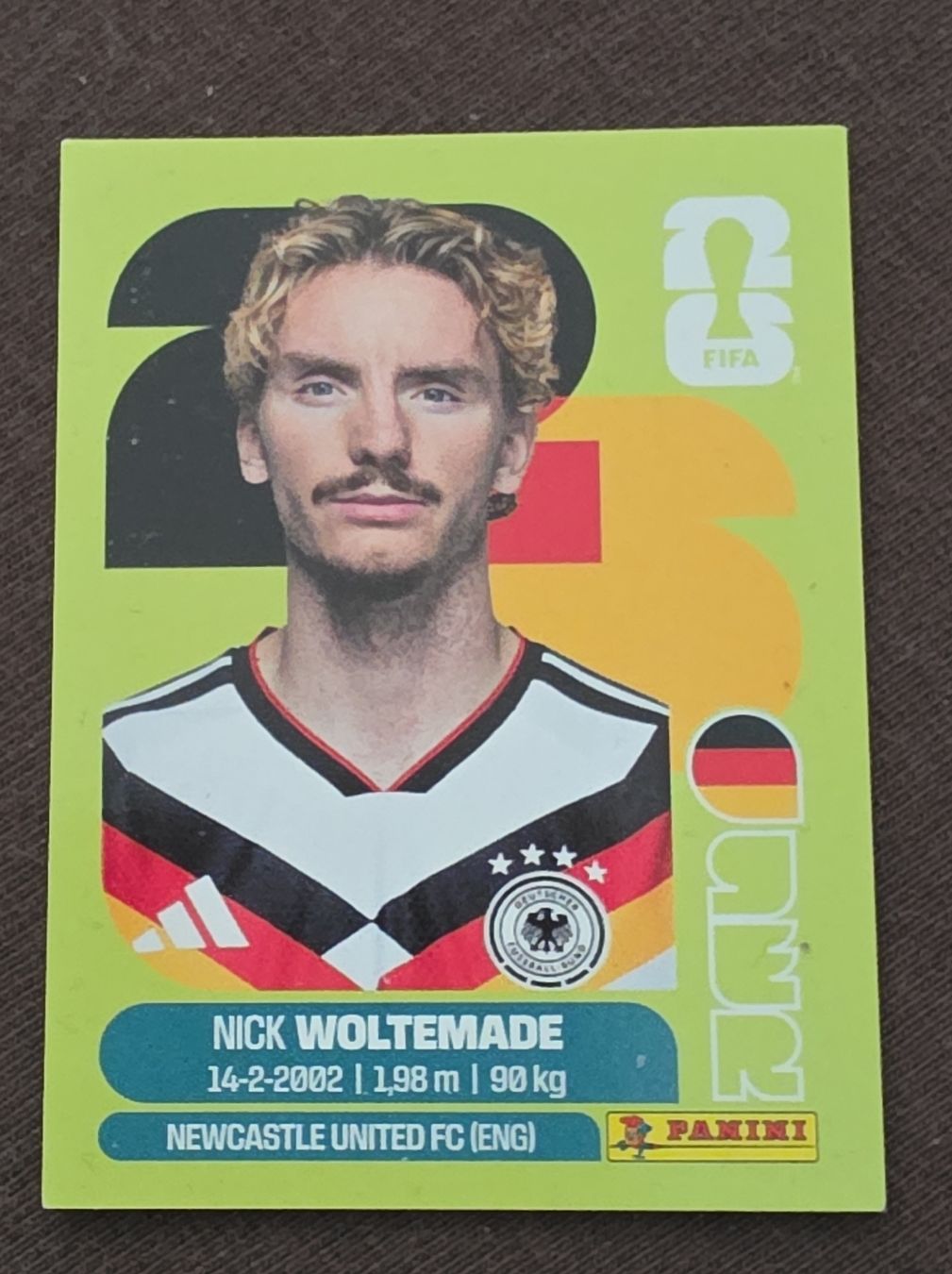 Panini Sammelbilder & Trading cards: Panini Sticker Nick Woltemade GER20 – Neu und originalverpackt aus Buchs AG von wickyjen88
