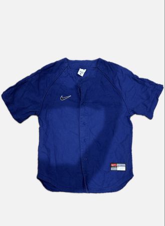 Nike Baseball Trikot kurzarm blau Grösse M