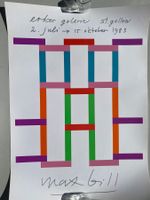 MAX BILL  Erker Galerie St. Gallen 1983 Art Poster