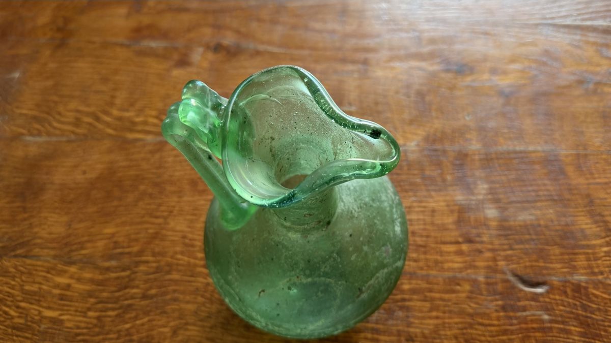 Murano Caraffe: Murano scavo Kanne grün – Usato da Riedholz venduto da Frettchen63 3