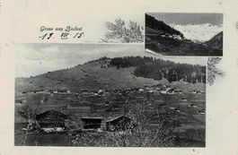 Gruss aus ANDEST GR sehr schöne Zweibildkarte gel. 1915!