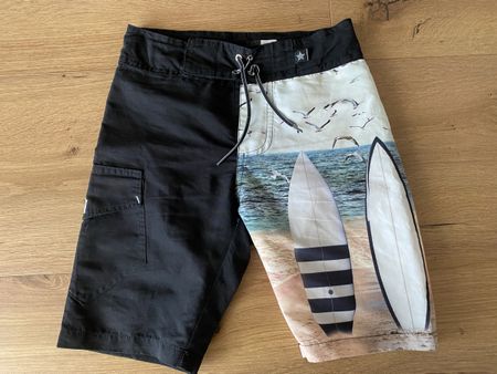 Badehose Molo Grösse /122128 Surfprint Schwarz.
