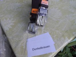 Dunkelbrauen Herren Gürtel 145cm, 2stück, Neu