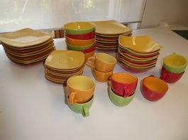 farbiges Geschirr (gebraucht)