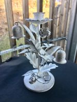 Shabby Chic Kerzenhalter in weiss/NEU