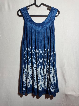 Bezauberndes blaues Kleid Gr. S/M 100% Viskose