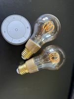 2 dimmbare Ikea Glühbirnen (mit Fernbdedienung)