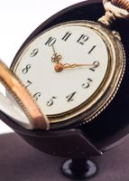 Taschenuhr aus 0,800er Silber, Zylinderwerk