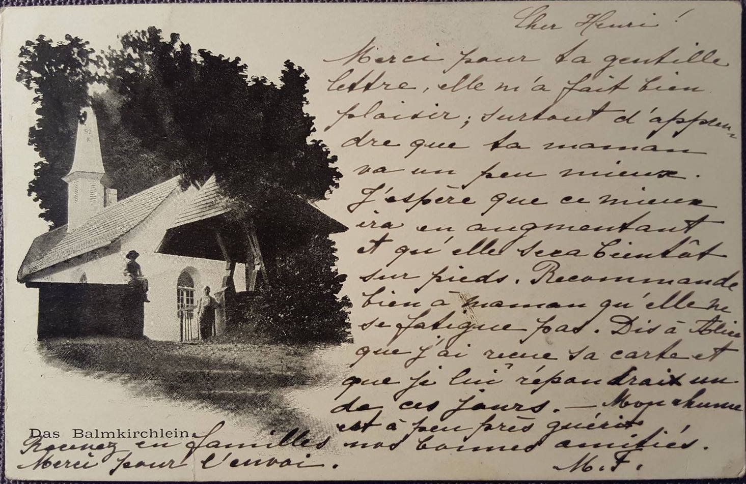 Cartoline postali: Messen SO Balm Balmkirchlein  , 1904 – Usato da Solothurn venduto da Bepposol