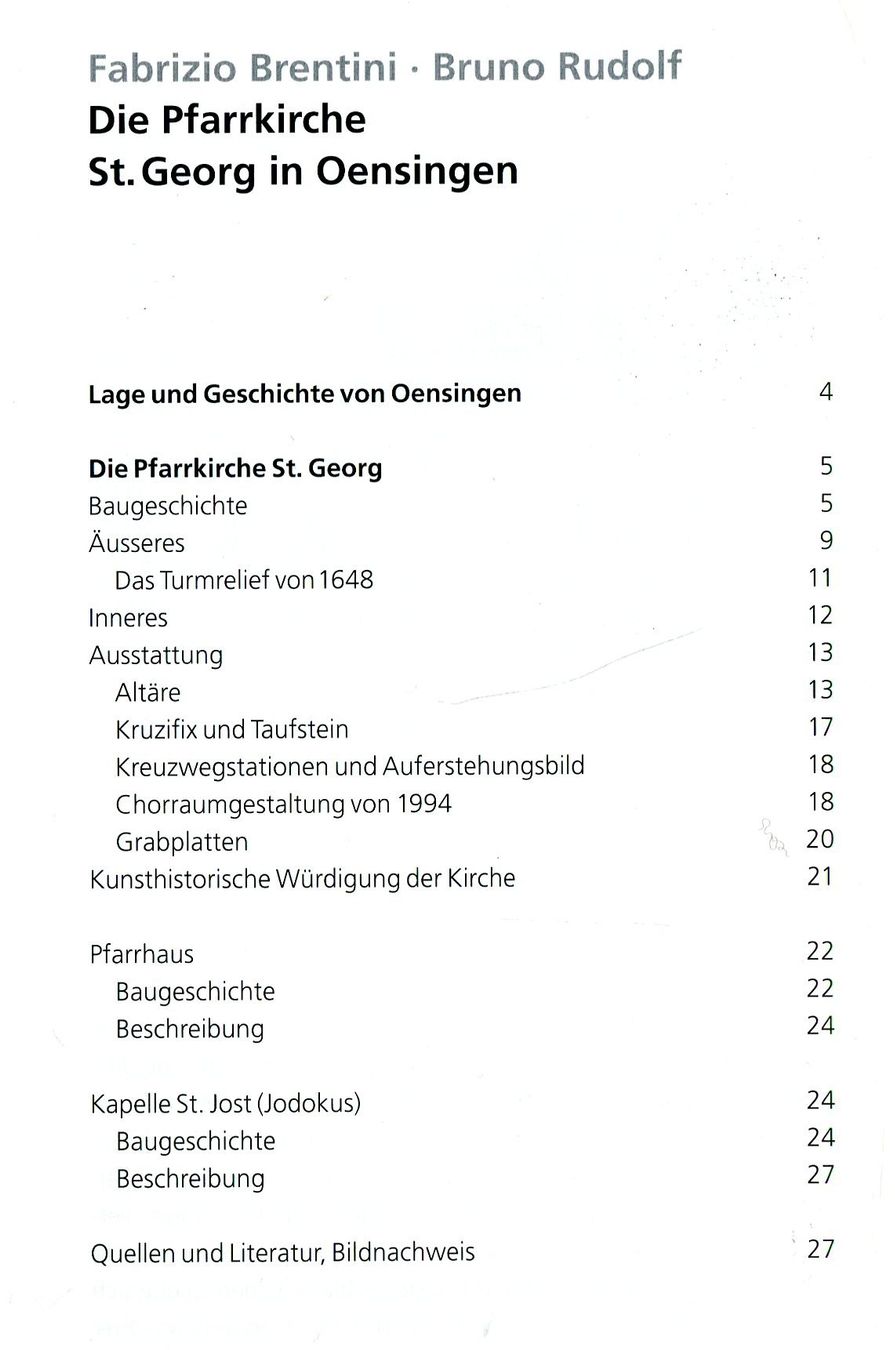 Livres: Oensingen, Pfarrkirche St.Georg, Kunstführer – D'occasion à Aarau par Elmaar41 2
