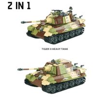 Tank Panzer WW2 Tiger 2 in 1 930 Pcs.inkl. BA komp. Mit Lego