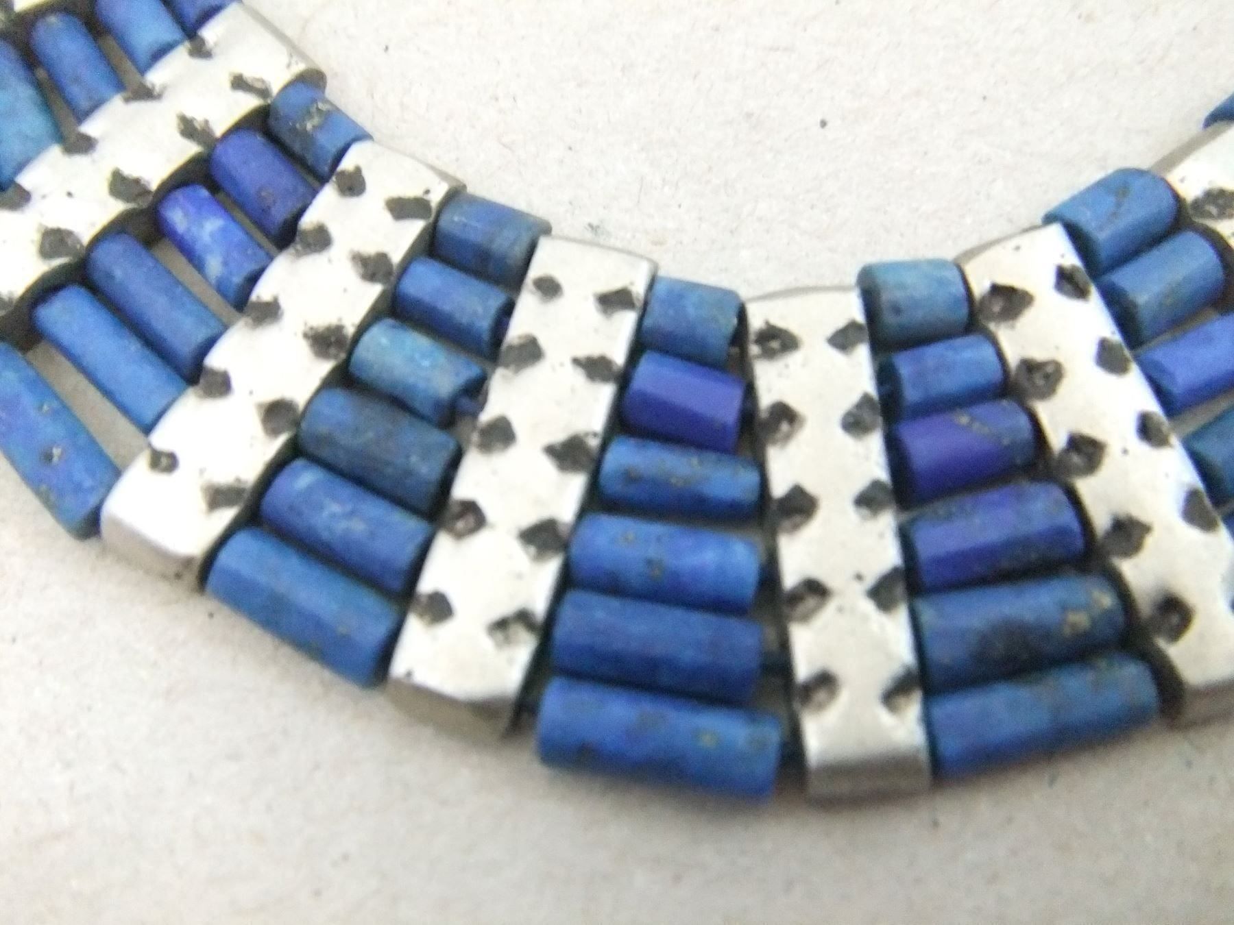 Ketten: Ethno Lapislazuli Halskette - 925 Silber – Gebraucht aus Esslingen von eintagammeer 4