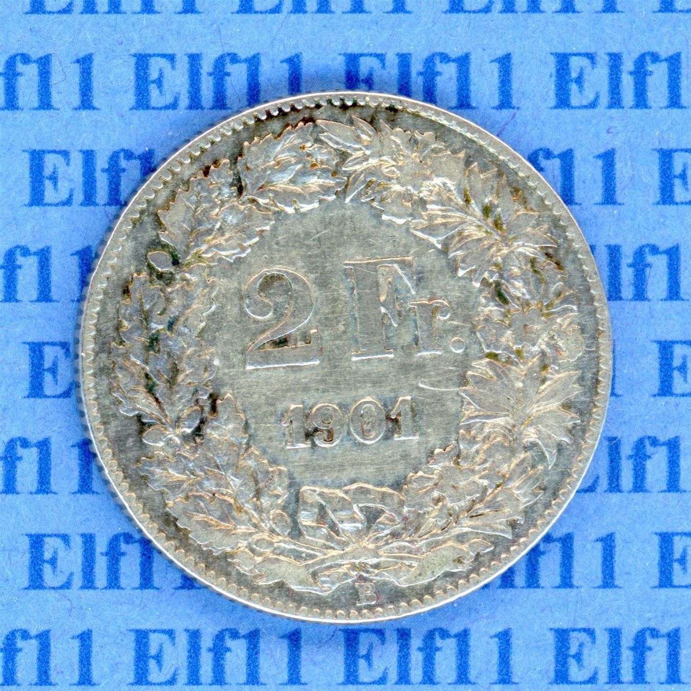 Tutti le monete: CHF___2.00 1901 ss-vz 2 Franken – Usato da Widnau venduto da Elf11