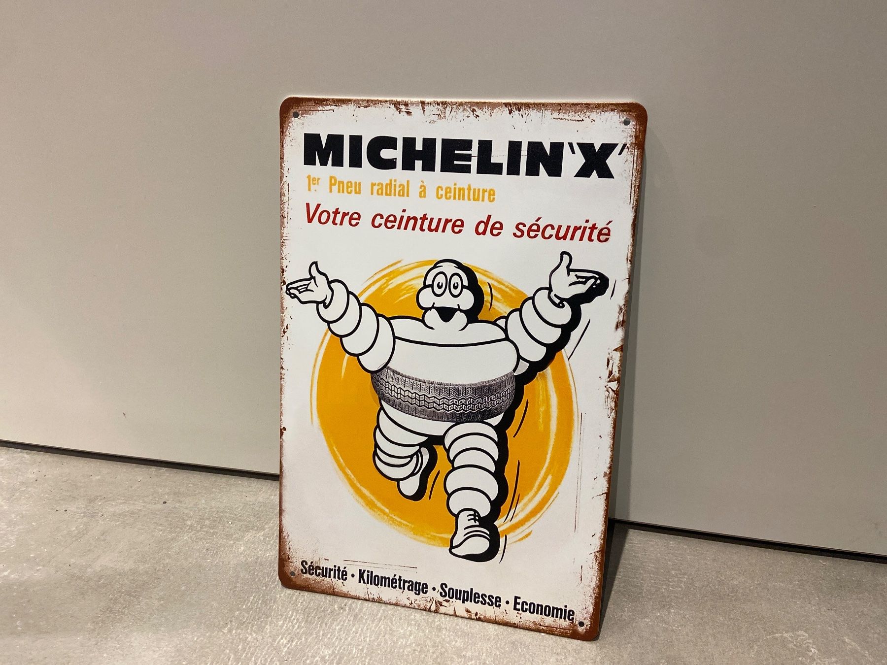 Insegne: MICHELIN X VINTAGE BLECHSCHILD  NEU ! – Nuovo e nell'imballaggio originale da Seon venduto da Aaargauer01 6