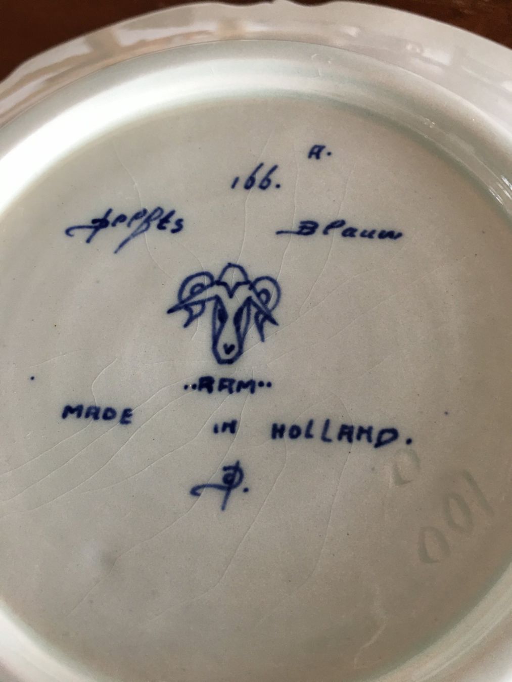 Teller: Sammlerteller Delf blauw Serie RAM – Gebraucht aus Eich von Jokove63 1