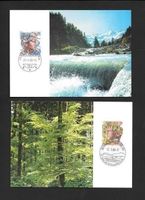 2 Maximumkarten Serie 725-726 Orts-ET 27.5.1986 Hans Erni