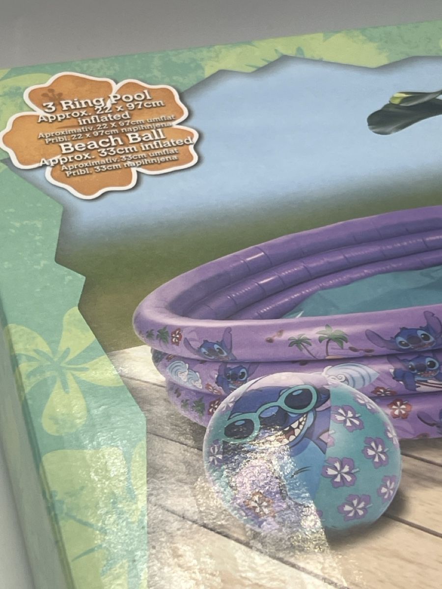 Piscine: Stitch aufblasbarer 3-Ring Pool & Beach Ball NEU – Nuovo e nell'imballaggio originale da Emmen venduto da VK-Retail 3