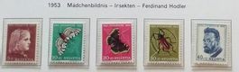 1953, Nr. J148-527 Pro Juventute Satz,  postfrisch