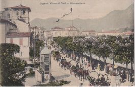 AK Lugano - Corso di Fiori - Blumencorso 1905, rara.