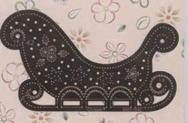 Stickschablone (Chrissie) Schlitten