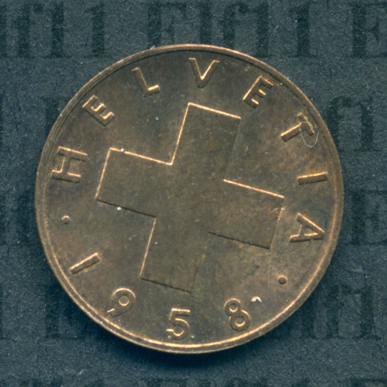 Tutti le monete: CHF___0.01 1958 -stgl 1 Rappen – Nuovo (secondo la descrizione) da Widnau venduto da Elf11