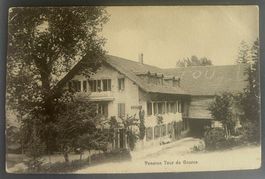 GRANDVAUX - LE TRONCHET - Pension de la Tour de Gourze 1910