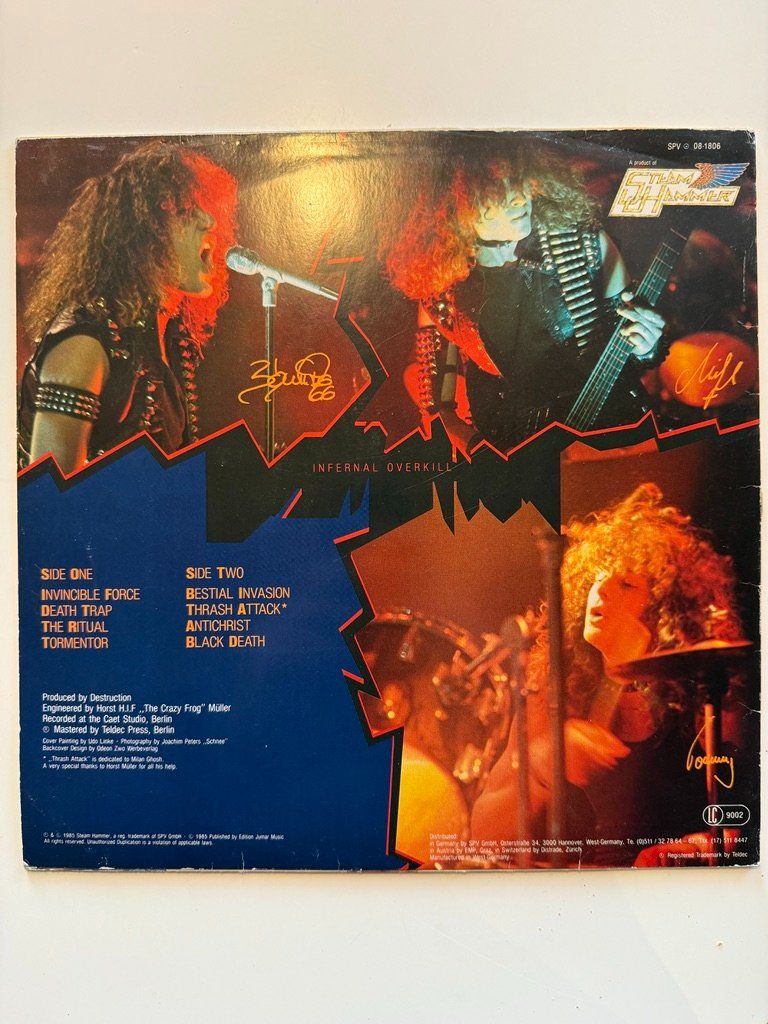 Dischi in vinile: Destruction - Infernal Overkill - 1985 - LP Vinyl – Usato da Unterägeri venduto da hero87333 1