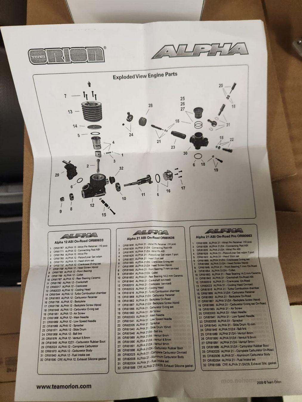 Motori: RC BENZINER MOTOR ORION ALPHA PERFORMANCE NITROENGINE – Usato da Gossau SG venduto da wri_m9b2 7