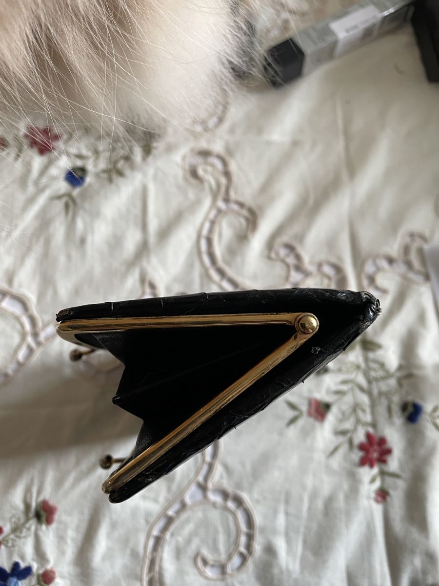 Brieftaschen: Vintage Lizard Black exotic leather Wallet – Gebraucht aus Zürich von MISSYS-WONDERBAG 5