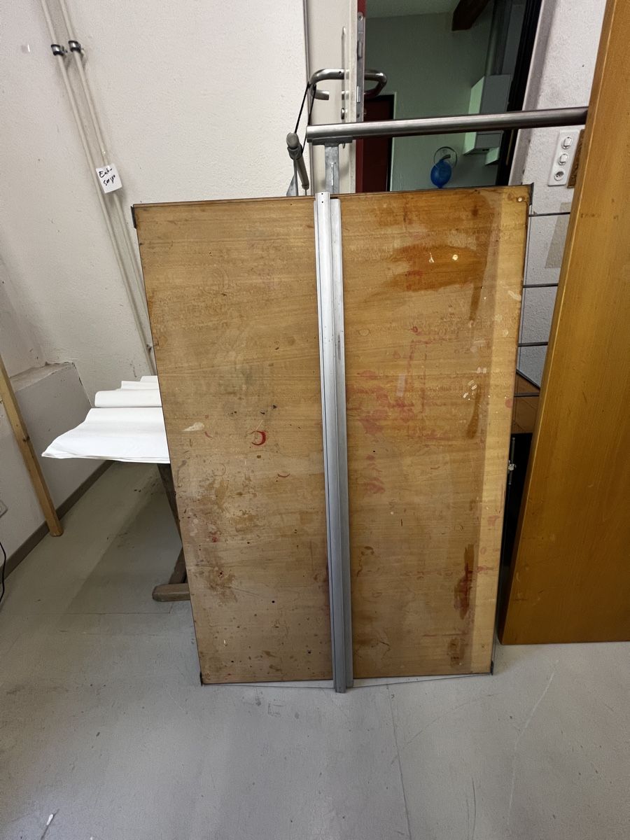 Piatti di portata: Tischplatte mit beweglicher Metallschiene – Usato da Winterthur venduto da schenker02 3