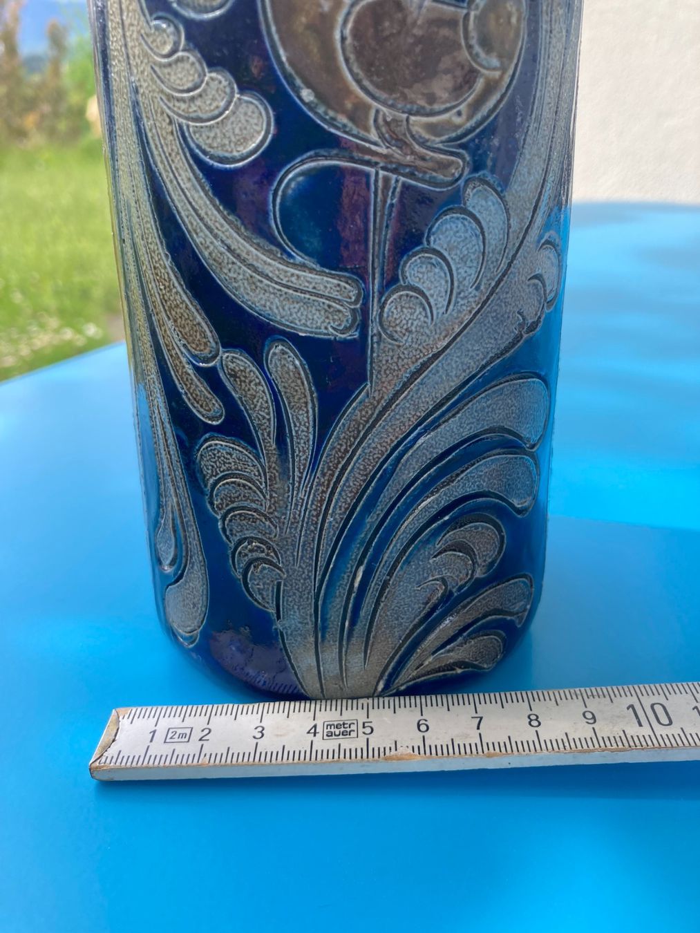 Altro: STEINGUT  FLASCHE  MIT  KORKZAPFEN   HANDARBEIT – Usato da Subingen venduto da ArtBead 8