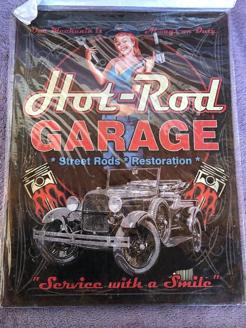 Insegne: Hot rod garage v8 flathead – Nuovo (secondo la descrizione) da Reinach AG venduto da rares75