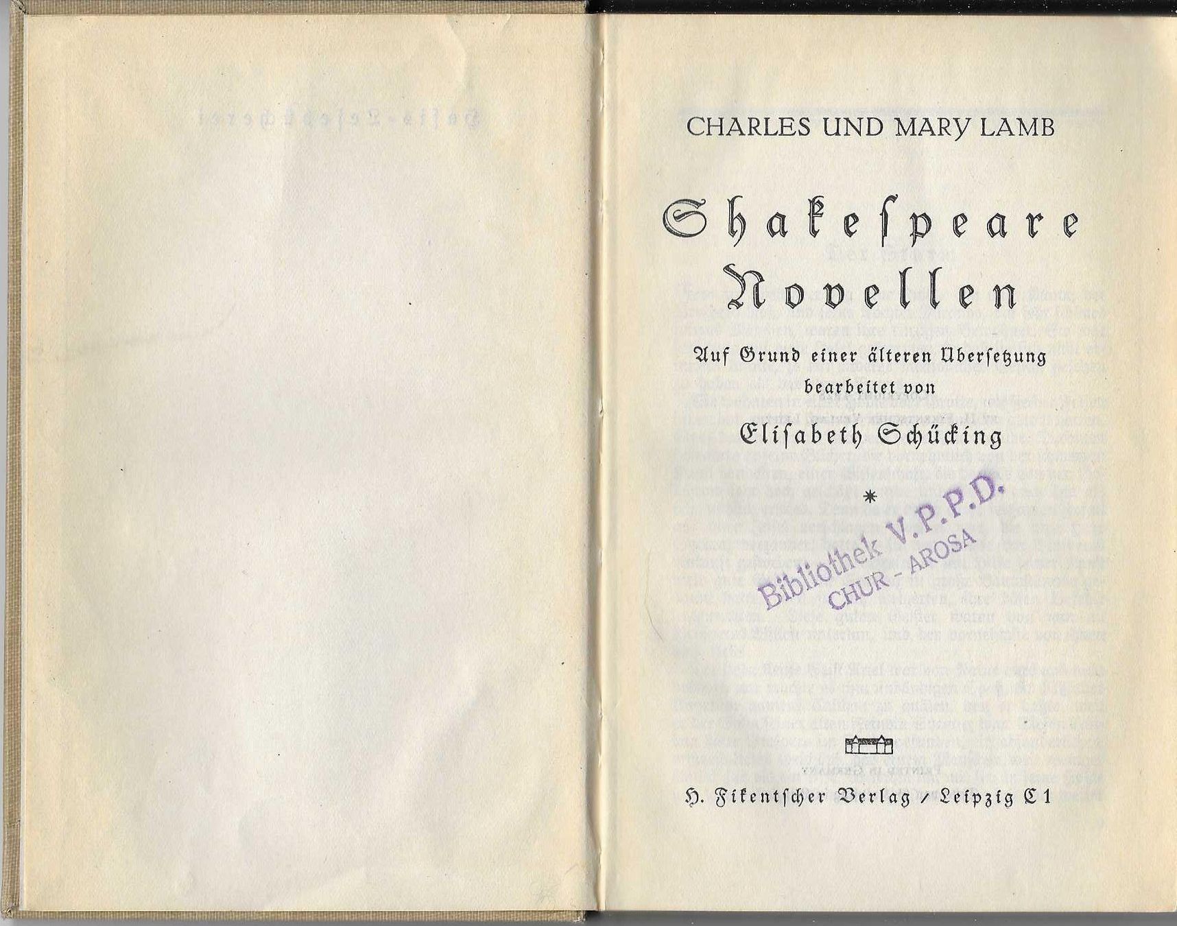 Libri: Shakespeare Novellen – Usato da Flims - Dorf venduto da Stagediver 1