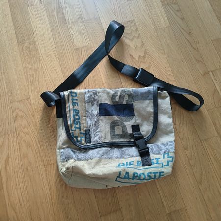 Umhängetasche Post CH Unikat neuwertig Handmade