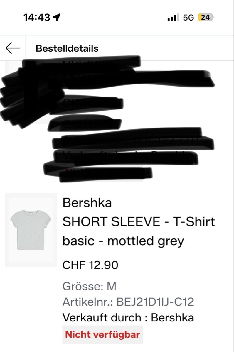 Bershka Top: Graues Bershka T-Shirt M – Usato da Seengen venduto da sa_land 5