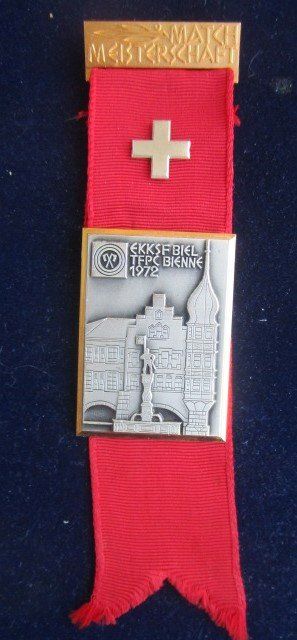 Medaillen: Match Meisterschaft EKKSF Biel Bienne 1972 – Gebraucht aus Luzern von Horoskop1