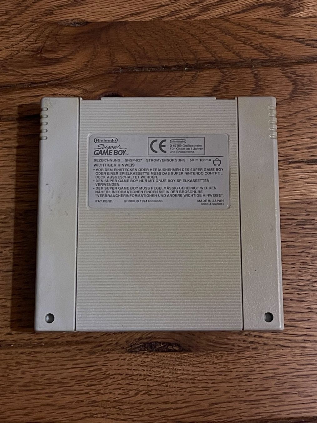 Nintendo Console: Super Game Boy - SNES Adapter - Nintendo ! – Usato da Zuerich venduto da Dorsi 1