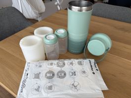 Momcozy Muttermilchkühler und Medela Easy Pour Beutel