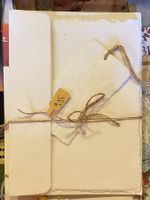 LEINEN PAPIER KARTEN SET