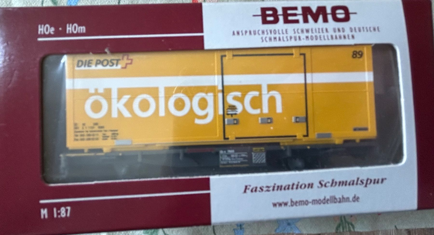 Bemo Modellini di ferrovie: H0m Bemo RhB Lb-v 7855 Post 89 – Nuovo (secondo la descrizione) da Belp venduto da AEMA-Modellbau