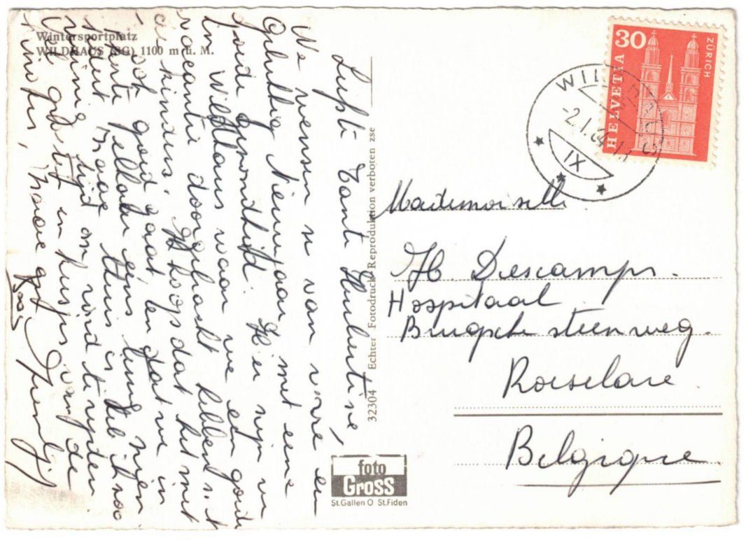 Cartoline postali: Wildhaus - 4 Bild AK – Usato da Binningen venduto da Mountainrider 1