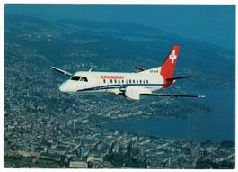Crossair Saab 340 A Cityliner over Zurich