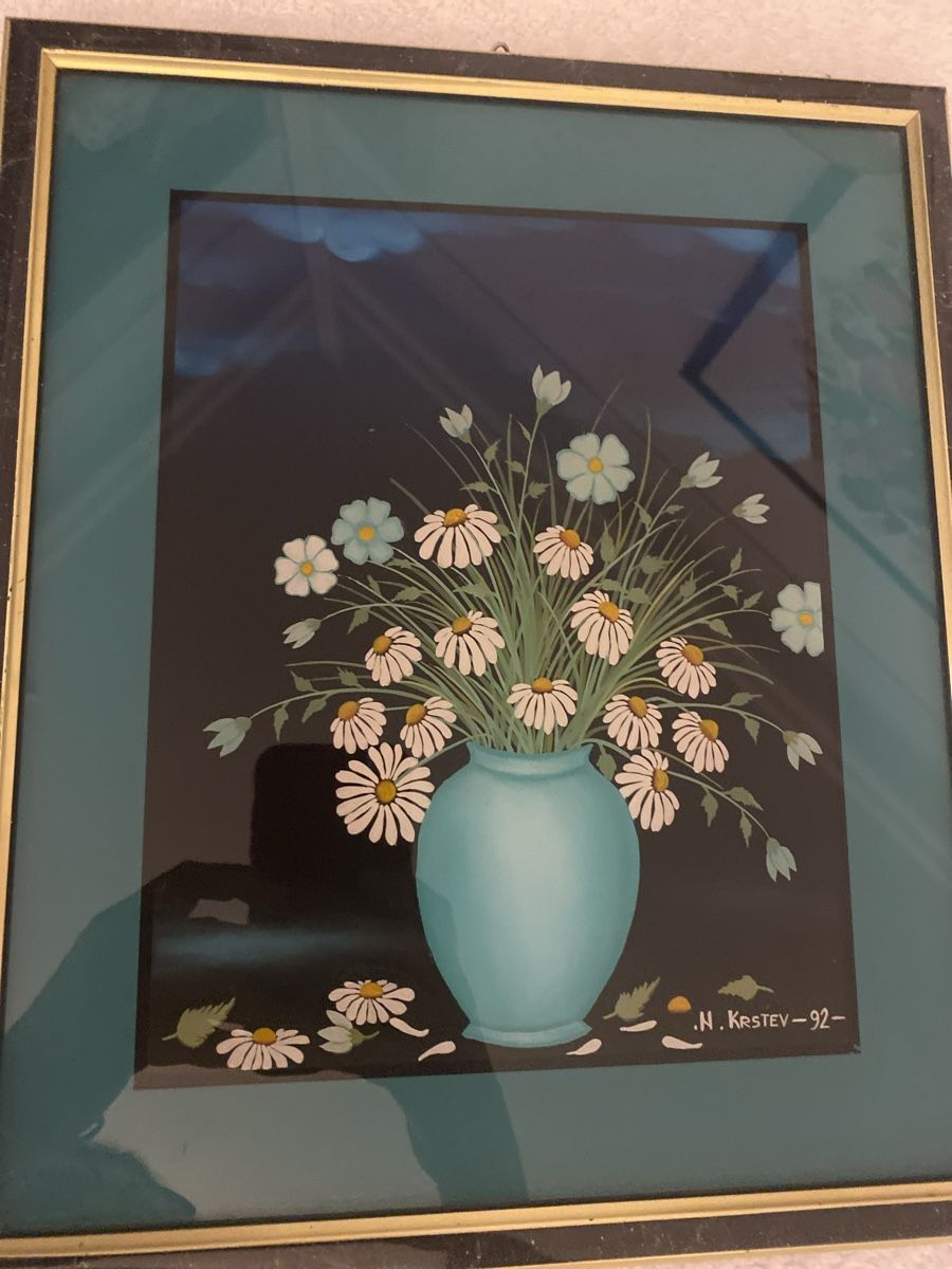 Dipinti: Tableau de Nicola Krstev fixé sous verre – Nuovo (secondo la descrizione) da Genève venduto da ati_tj8f